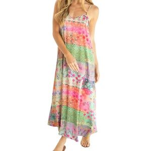 NATURAL LIFE Colorful Floral Maxi Dress